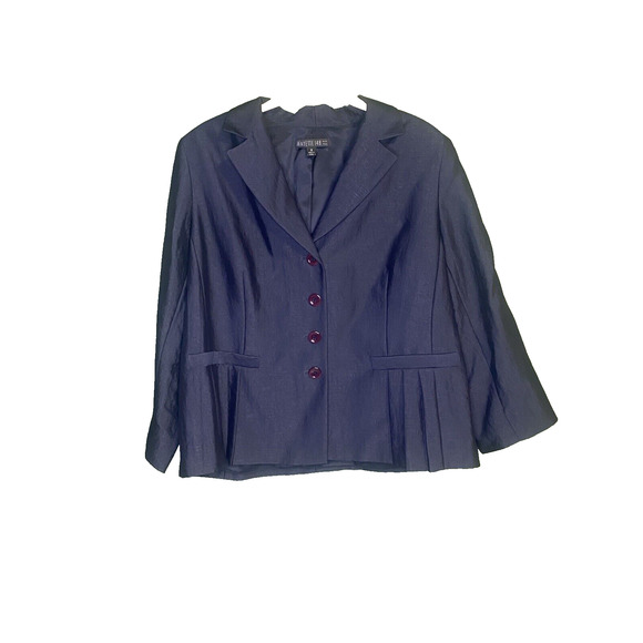 Lafayette 148 Blazer Womens Size 18 Blue Red Button Career Wear Professional - Picture 14 of 14